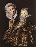 Frans Hals Catharina Hooft with her Nurse oil painting